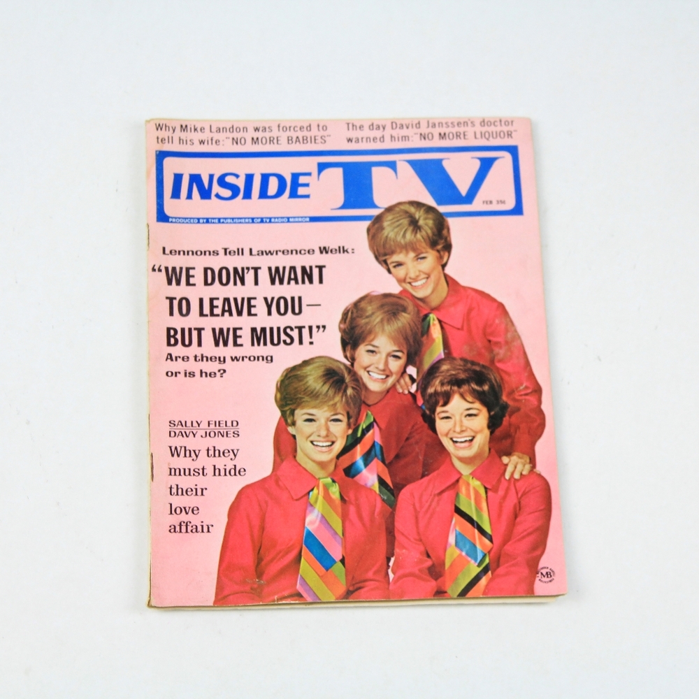 Vintage Inside TV Magazine Hollywood Celebrity Gossip
